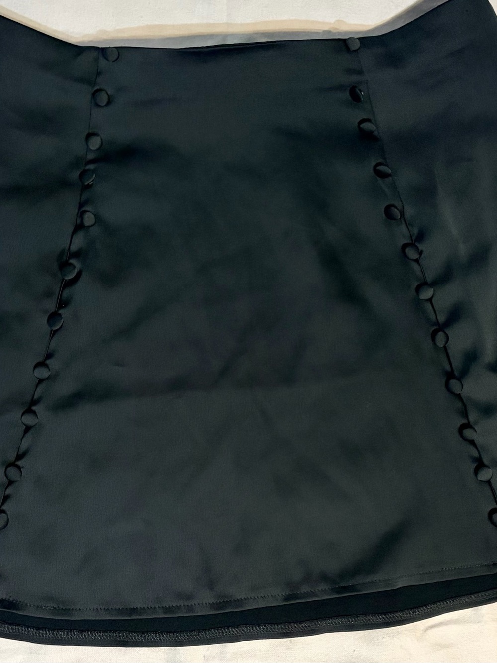Urban Outfitters Black Women's A-Line Skirt with Decorative Button Panels